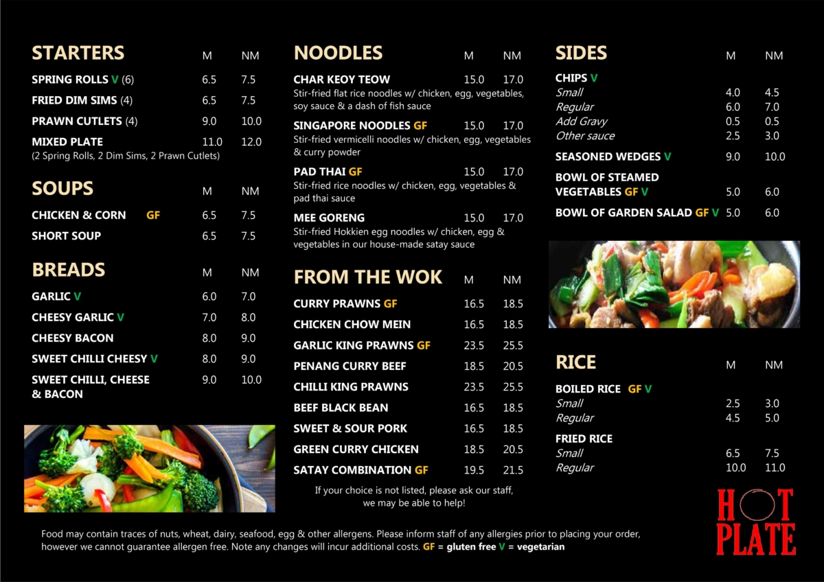 May New Menu Hot Plate