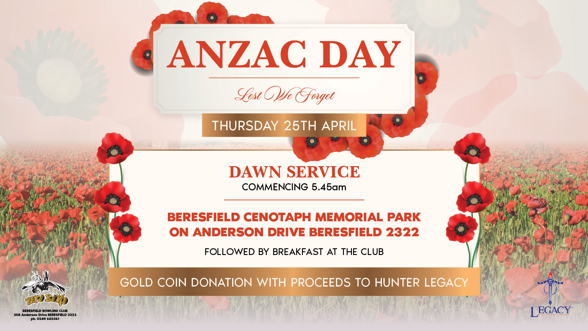 ANZAC Day 24 - TVL - Beresfield BC
