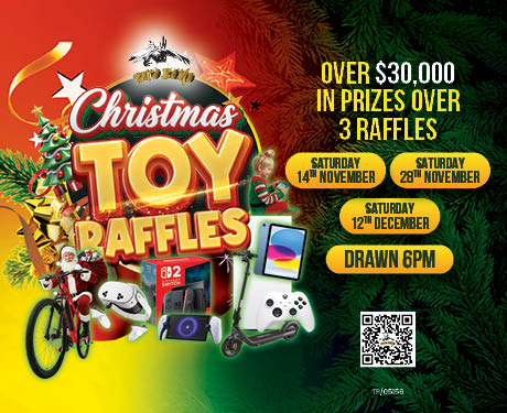 2026 Christmas Toy Raffles - Web (460x375px) - Beresfield Bowling